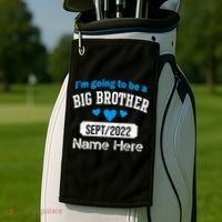 Personalize Big Brother Custom Date And Name Golf Towel thumb 2