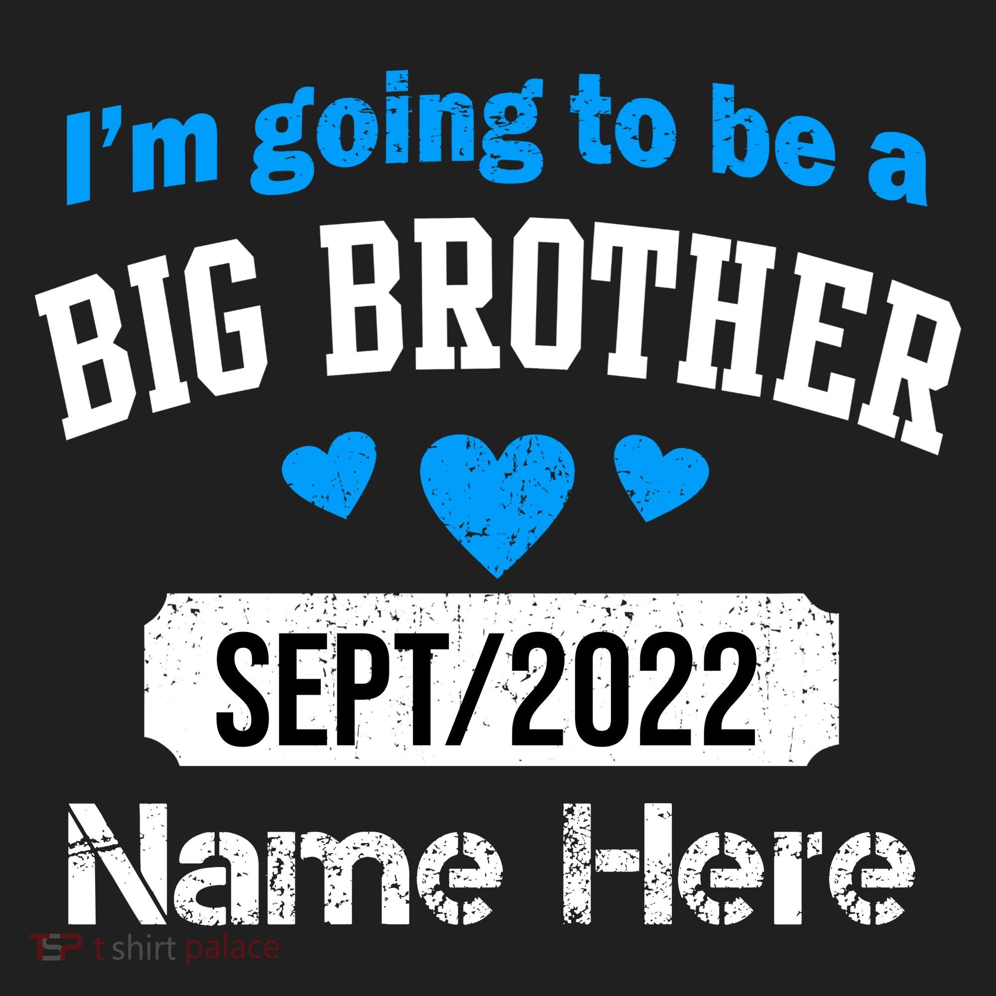 Personalize Big Brother Custom Date And Name Golf Towel