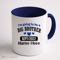 Personalize Big Brother Custom Date And Name Coffee Mug thumb 1