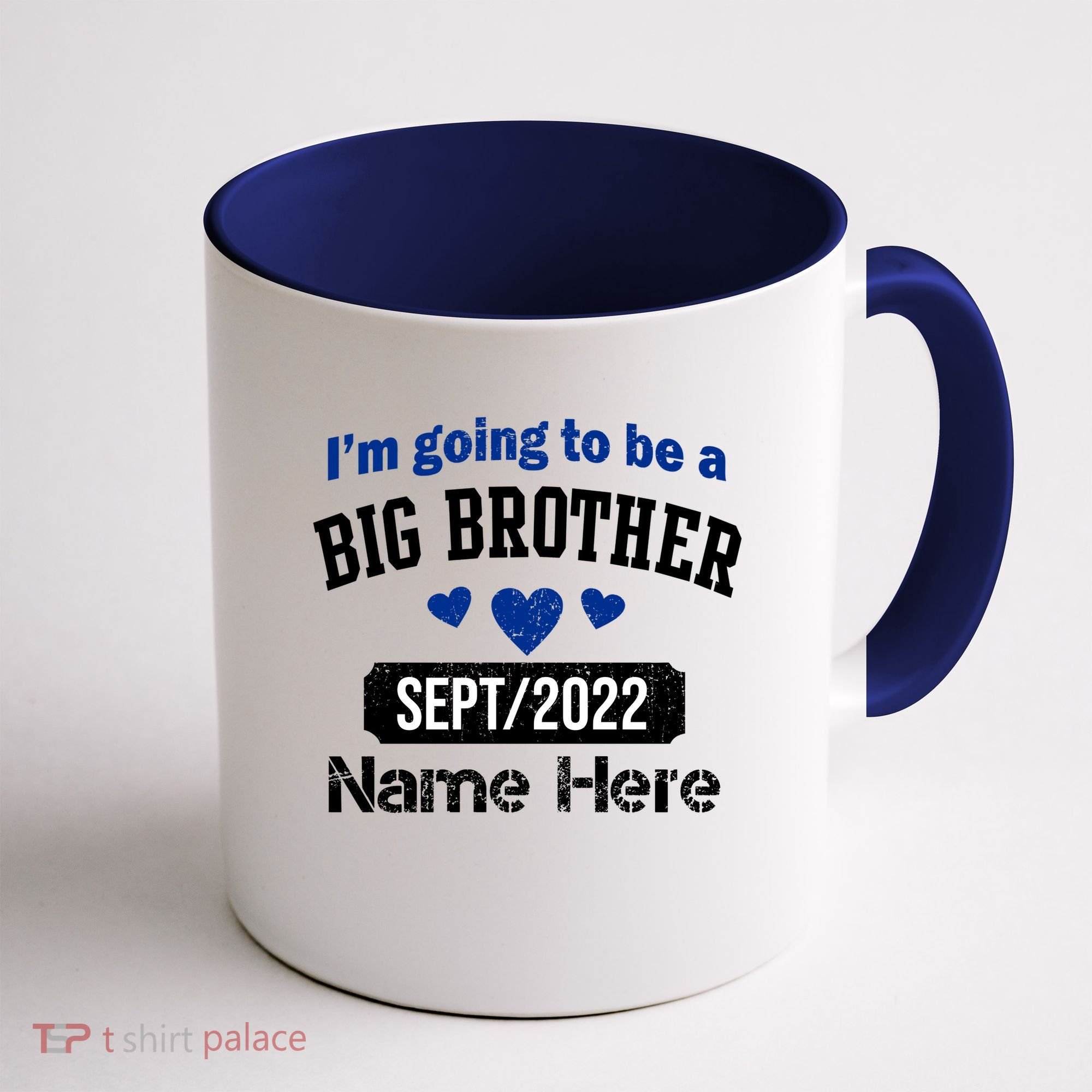 Personalize Big Brother Custom Date And Name Coffee Mug