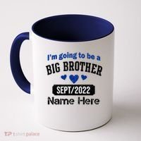 Personalize Big Brother Custom Date And Name Coffee Mug thumb 0