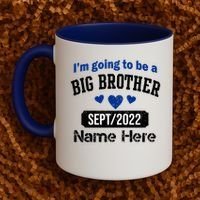 Personalize Big Brother Custom Date And Name Coffee Mug thumb 2