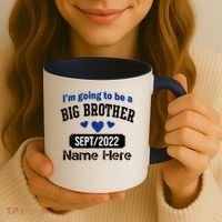 Personalize Big Brother Custom Date And Name Coffee Mug thumb 3