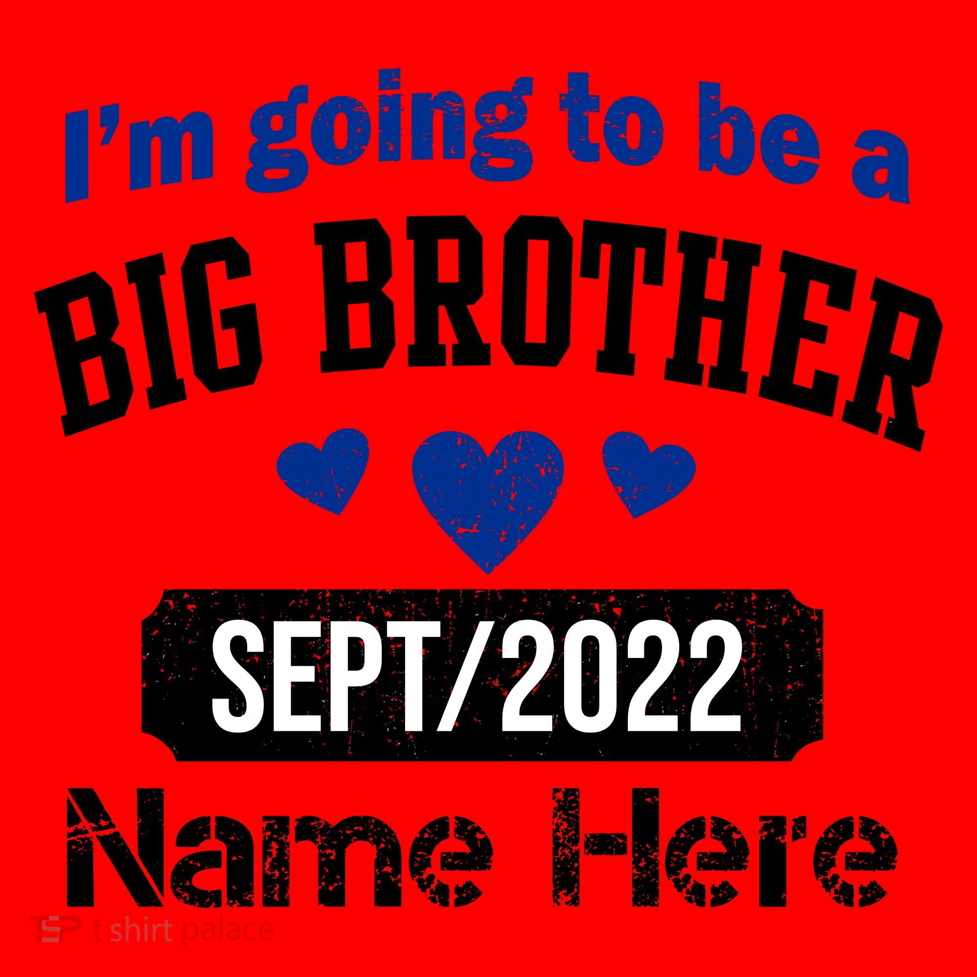 Personalize Big Brother Custom Date And Name Santa Hat