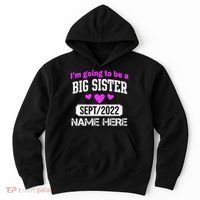Personalize Big Sister Est Custom Year And Name  Hoodie thumb 0