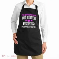 Personalize Big Sister Est Custom Year And Name  Apron thumb 2