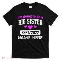 Personalize Big Sister Est Custom Year And Name  T-Shirt thumb 0
