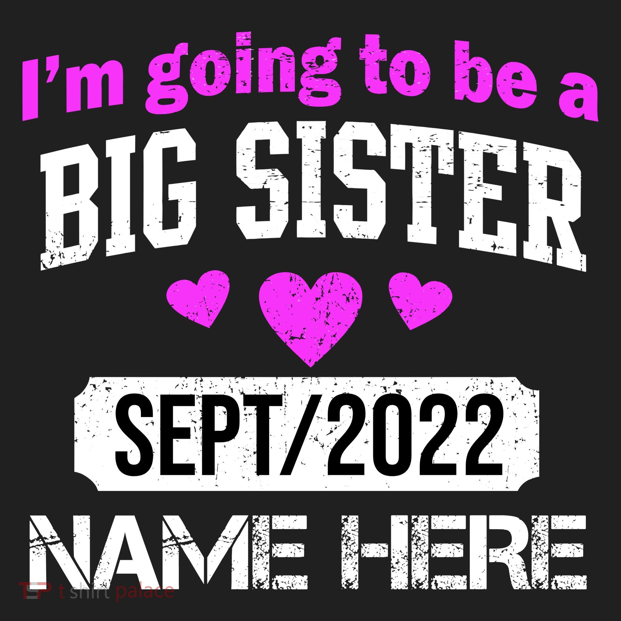 Personalize Big Sister Est Custom Year And Name  Tumbler