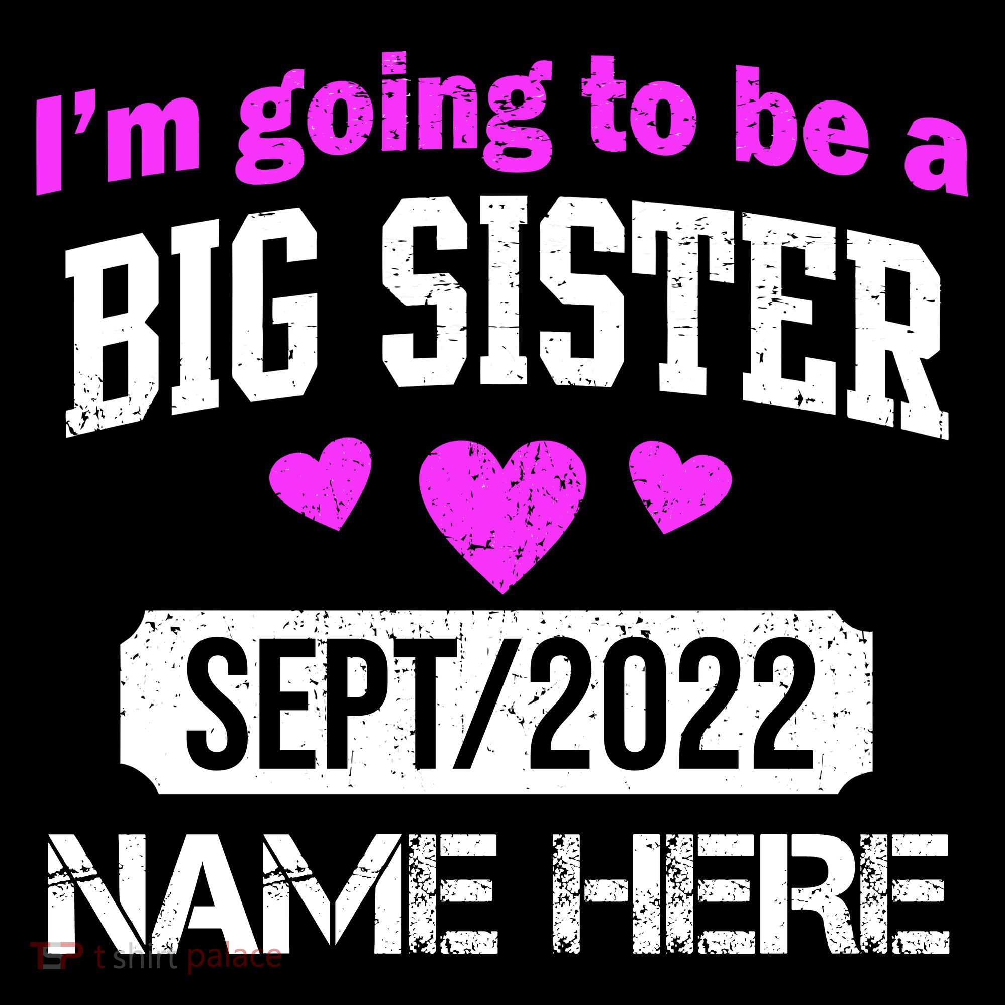 Personalize Big Sister Est Custom Year And Name  Women's Tank Top