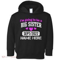 Personalize Big Sister Est Custom Year And Name  Toddler Hoodie thumb 0