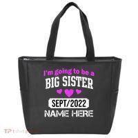 Personalize Big Sister Est Custom Year And Name  Tote Bag thumb 0