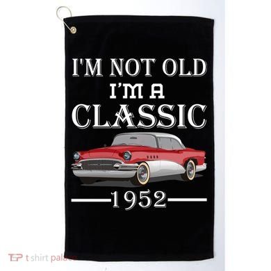 Personalize Birthday Year I'm not Old I'm a Classic Car Golf Towel