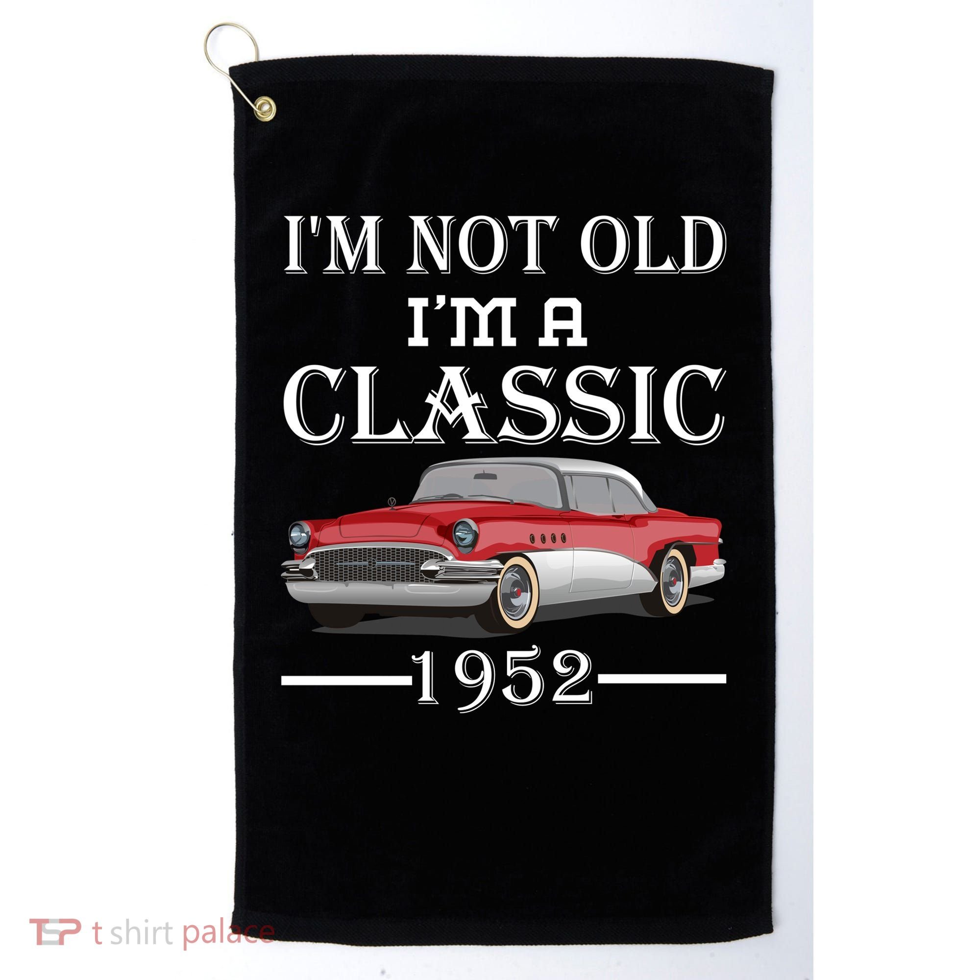Personalize Birthday Year I'm not Old I'm a Classic Car Golf Towel