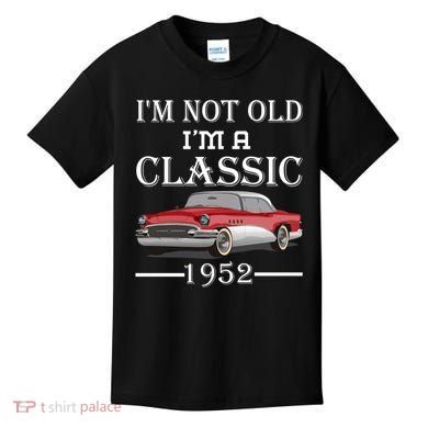Personalize Birthday Year I'm not Old I'm a Classic Car Kids T-Shirt