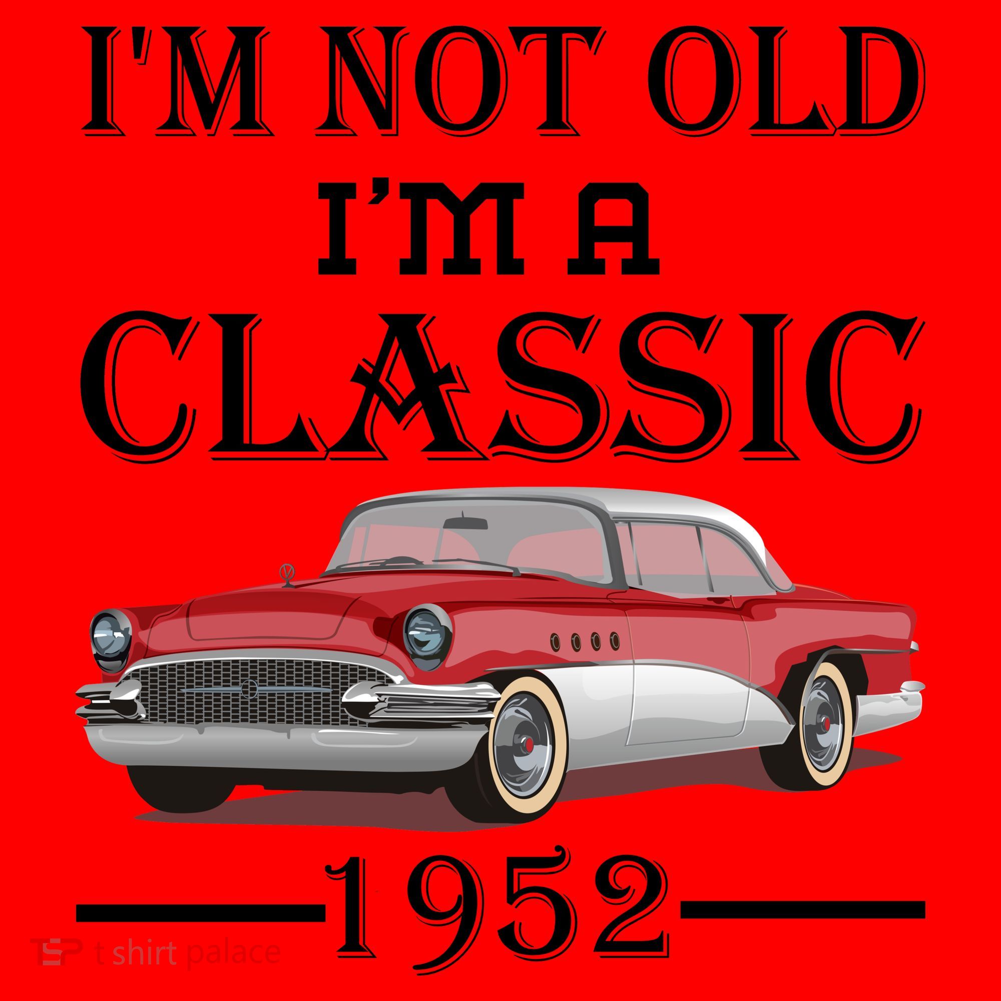 Personalize Birthday Year I'm not Old I'm a Classic Car Santa Hat
