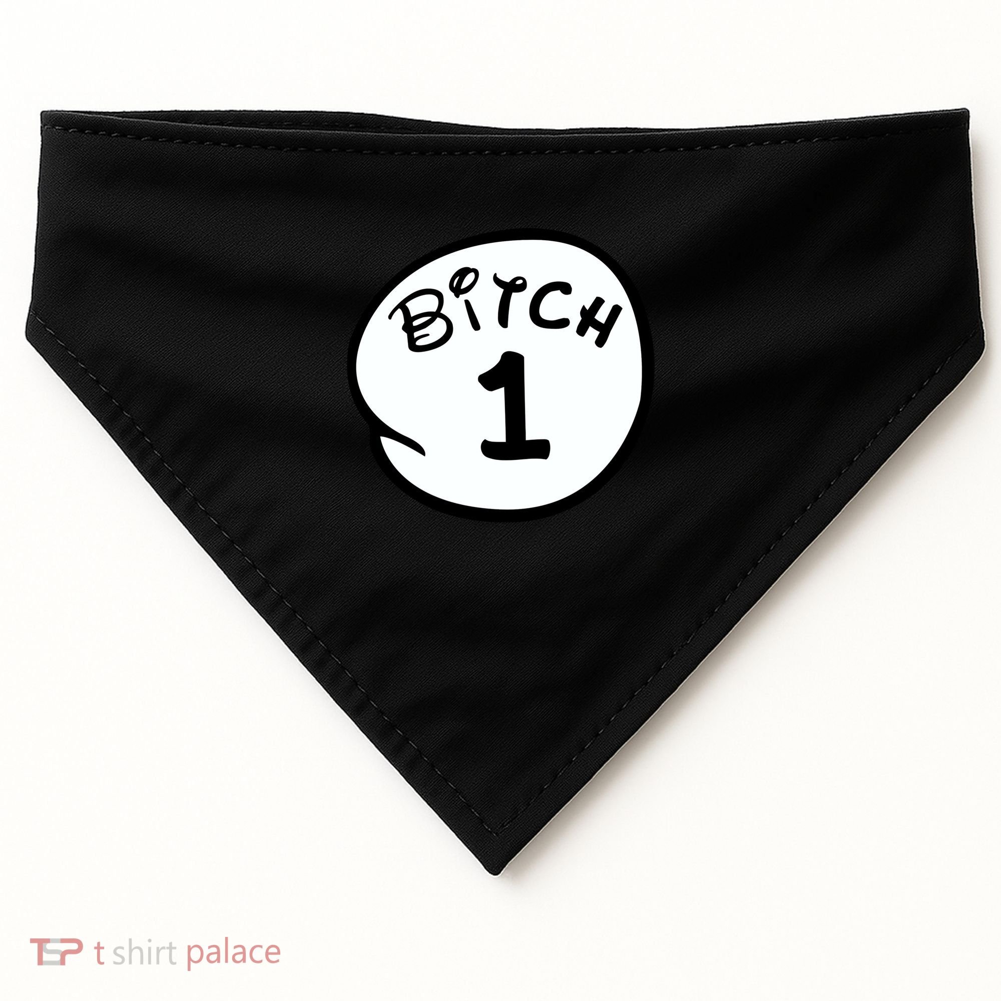 Personalize Bitch 1 2 3 4 5 Custom Number USA-Made Doggie Bandana