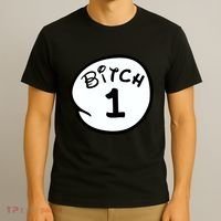 Personalize Bitch 1 2 3 4 5 Custom Number T-Shirt thumb 3