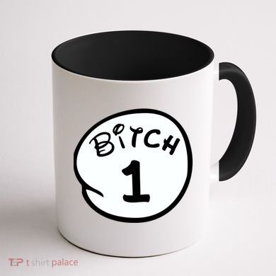 Personalize Bitch 1 2 3 4 5 Custom Number Coffee Mug back