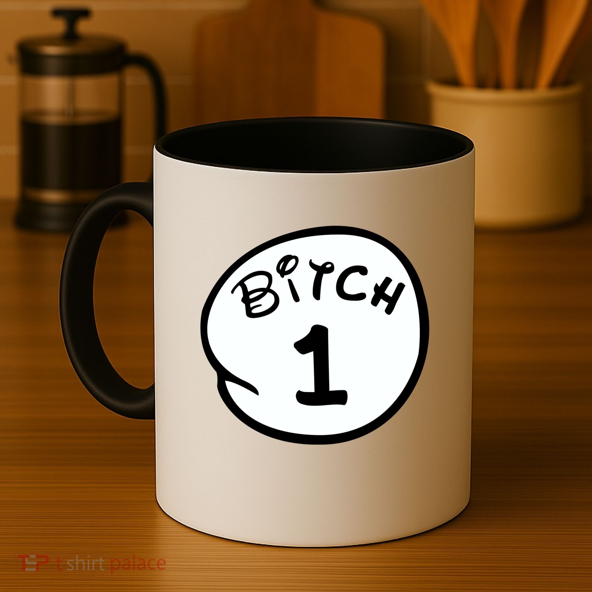 Personalize Bitch 1 2 3 4 5 Custom Number Coffee Mug