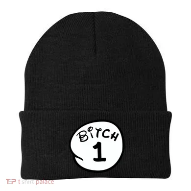 Personalize Bitch 1 2 3 4 5 Custom Number Beanie