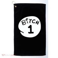 Personalize Bitch 1 2 3 4 5 Custom Number Golf Towel thumb 0