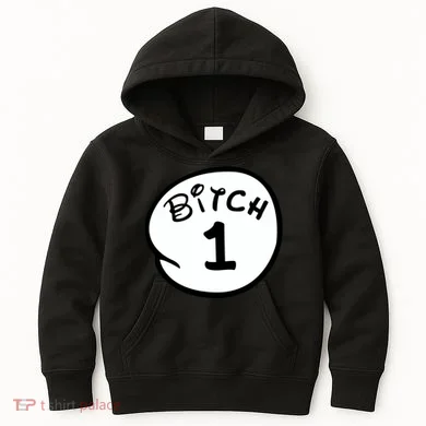 Personalize Bitch 1 2 3 4 5 Custom Number Kids Hoodie