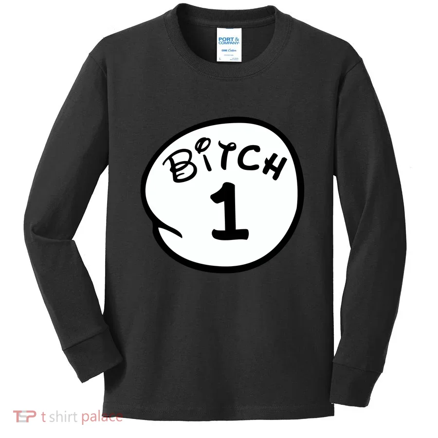Personalize Bitch 1 2 3 4 5 Custom Number Kids Long Sleeve Shirt
