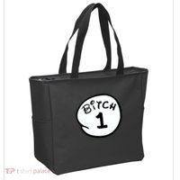 Personalize Bitch 1 2 3 4 5 Custom Number Tote Bag thumb 2