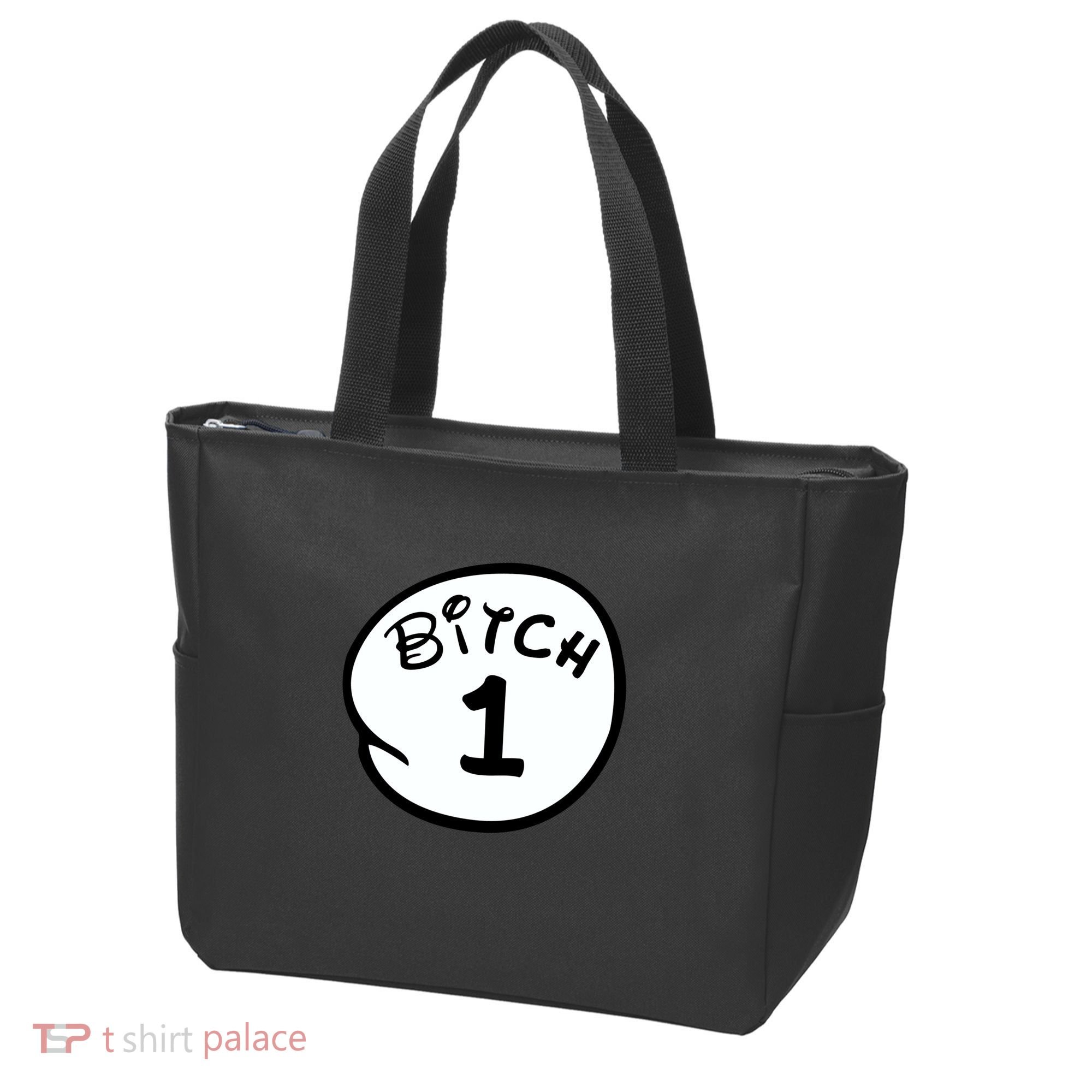 Personalize Bitch 1 2 3 4 5 Custom Number Tote Bag