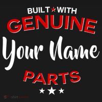 Personalize Built With Genuine Parts Custom Name Sweatshirt thumb 3