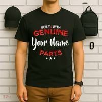 Personalize Built With Genuine Parts Custom Name T-Shirt thumb 6