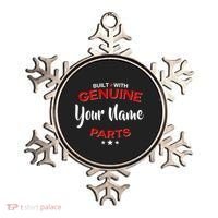 Personalize Built With Genuine Parts Custom Name Ornament thumb 0