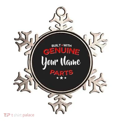 Personalize Built With Genuine Parts Custom Name Ornament