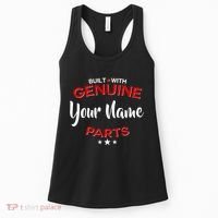 Personalize Built With Genuine Parts Custom Name Women's Tank Top thumb 0