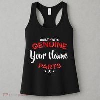 Personalize Built With Genuine Parts Custom Name Women's Tank Top thumb 3