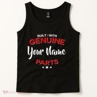 Personalize Built With Genuine Parts Custom Name Tank Top thumb 2