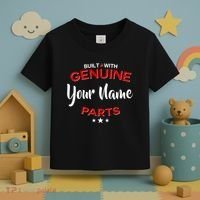 Personalize Built With Genuine Parts Custom Name Toddler T-Shirt thumb 3