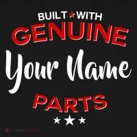 Personalize Built With Genuine Parts Custom Name Women's T-Shirt thumb 6