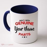Personalize Built With Genuine Parts Custom Name Coffee Mug thumb 0
