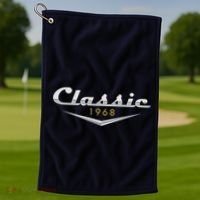Personalize Classic Birthday Custom Year Golf Towel thumb 1