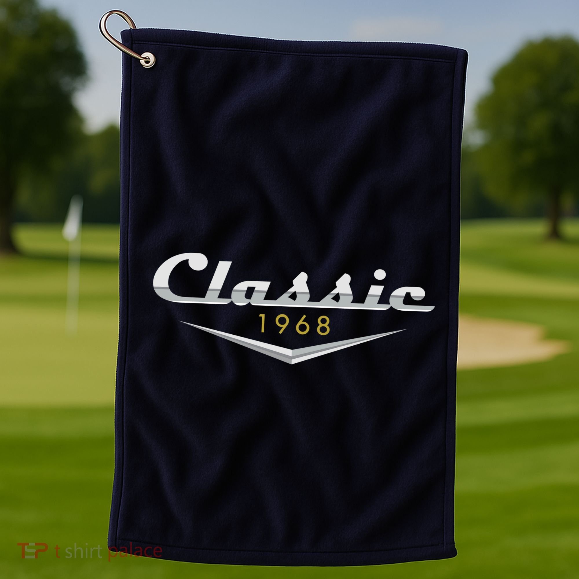 Personalize Classic Birthday Custom Year Golf Towel