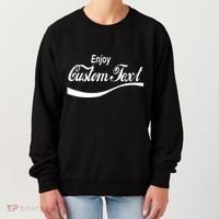 Personalize Enjoy Custom Text Name Spoof Logo Women's Sweatshirt thumb 0