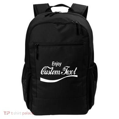 Personalize Enjoy Custom Text Name Spoof Logo Backpack
