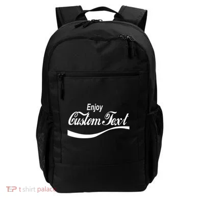 Personalize Enjoy Custom Text Name Spoof Logo Backpack