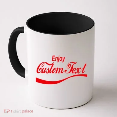 Personalize Enjoy Custom Text Name Spoof Logo Coffee Mug
