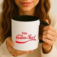 Personalize Enjoy Custom Text Name Spoof Logo Coffee Mug thumb 3
