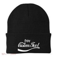 Personalize Enjoy Custom Text Name Spoof Logo Beanie thumb 0