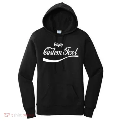 Personalize Enjoy Custom Text Name Spoof Logo Women's Hoodie