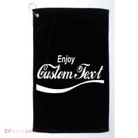 Personalize Enjoy Custom Text Name Spoof Logo Golf Towel thumb 0