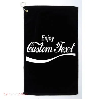 Personalize Enjoy Custom Text Name Spoof Logo Golf Towel